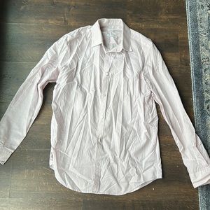 Calvin Klein Small Pink Pinstripe Climacool Dress Shirt